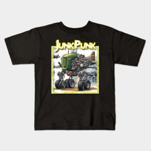 JunkPunk - Jacked Tractor Truck Plane - WelshDesigns Kids T-Shirt